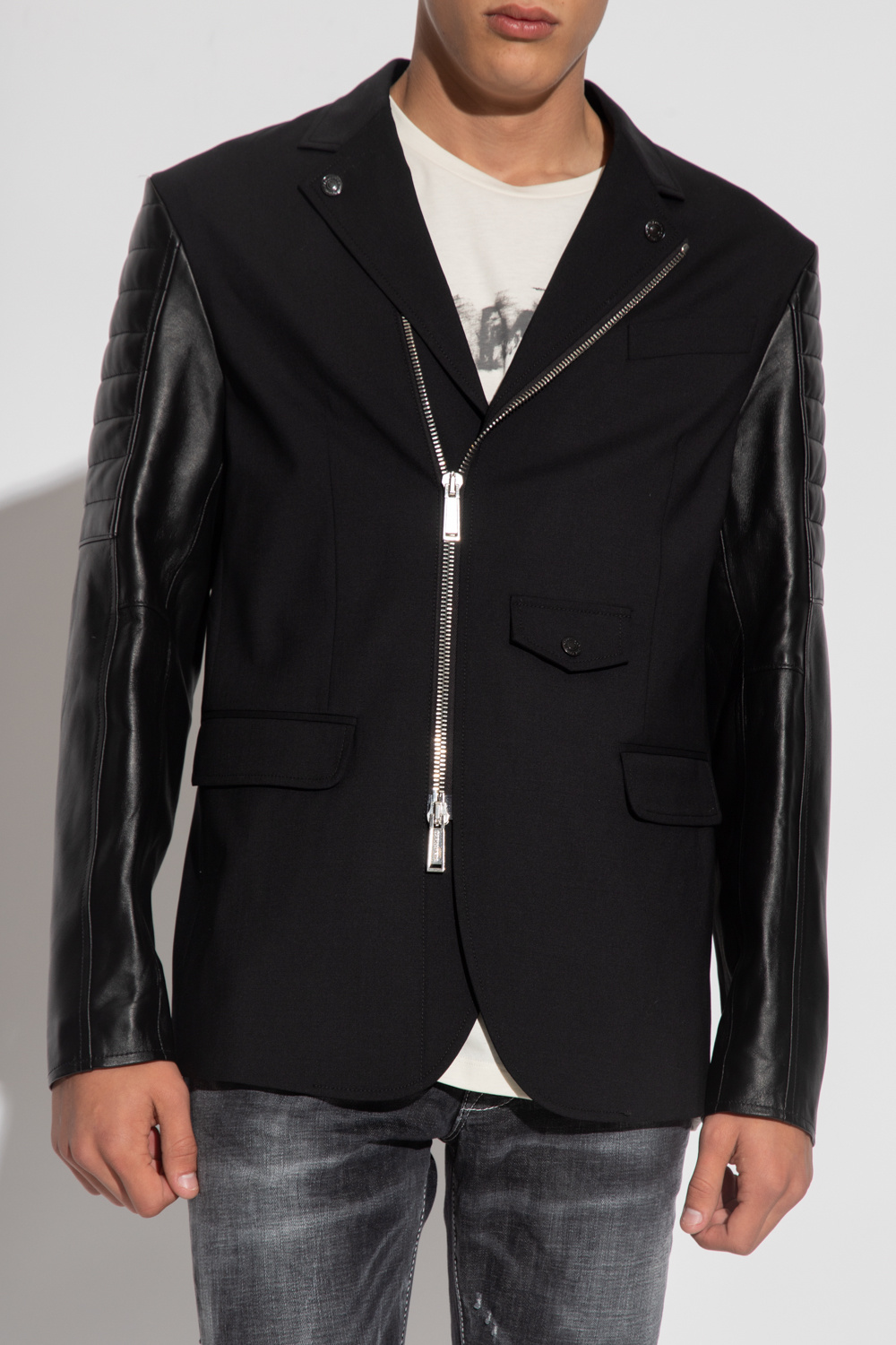 関税送料込♪DSQUARED2/BLACK & CHECK SHIRT JACKET SchaferandweinerShops GB - shirts Dsquared2 - Sixth June